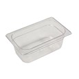 Clear, break resistant insert pans in industry standard, gastronorm sizes.