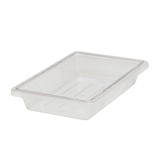 Il contenitore per alimenti Rubbermaid Commercial è fatto per durare, è versatile ed è realizzato secondo le dimensioni standard di settore in modo da essere compatibile con i portavivande e i banconi già in uso.