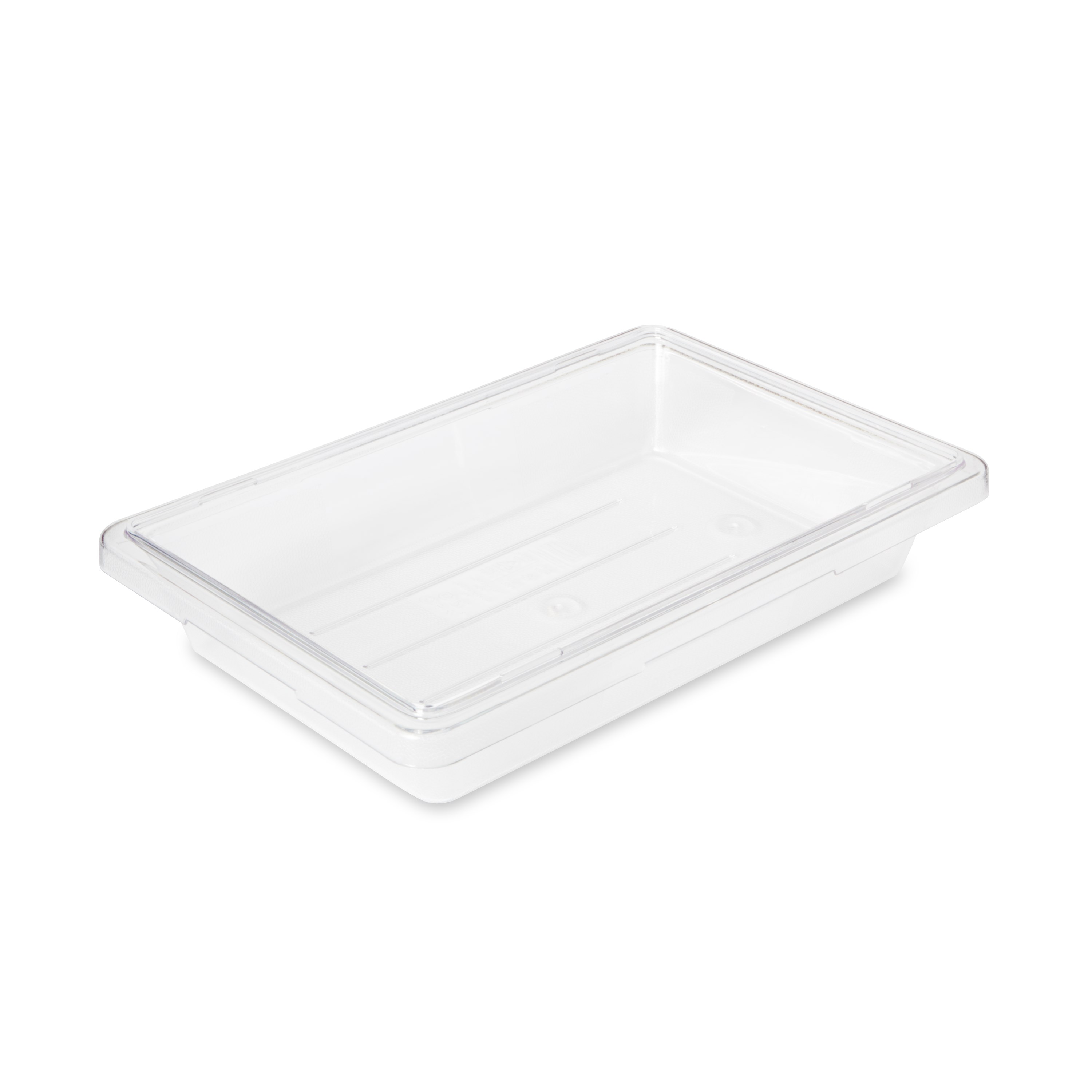 Hộp đựng thực phẩm thương mại Rubbermaid có thể được sử dụng để bảo quản hoặc phục vụ thực phẩm.