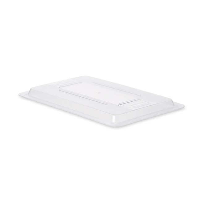 The Rubbermaid Commercial Food Storage Lid for Food/Tote Box helps reduce food spoilage costs.