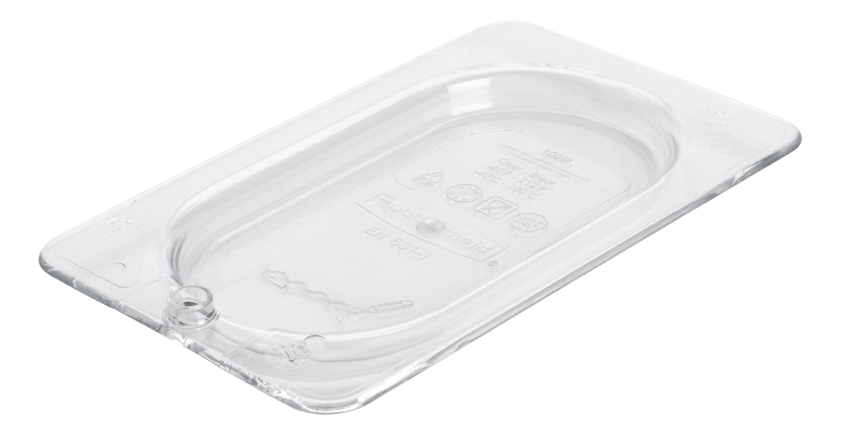 Insert pan cover with peg hole for sanitary drying