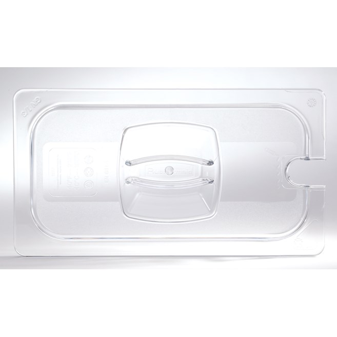 Insert pan cover with notch, allowing spoon to be easily available while food remains covered.