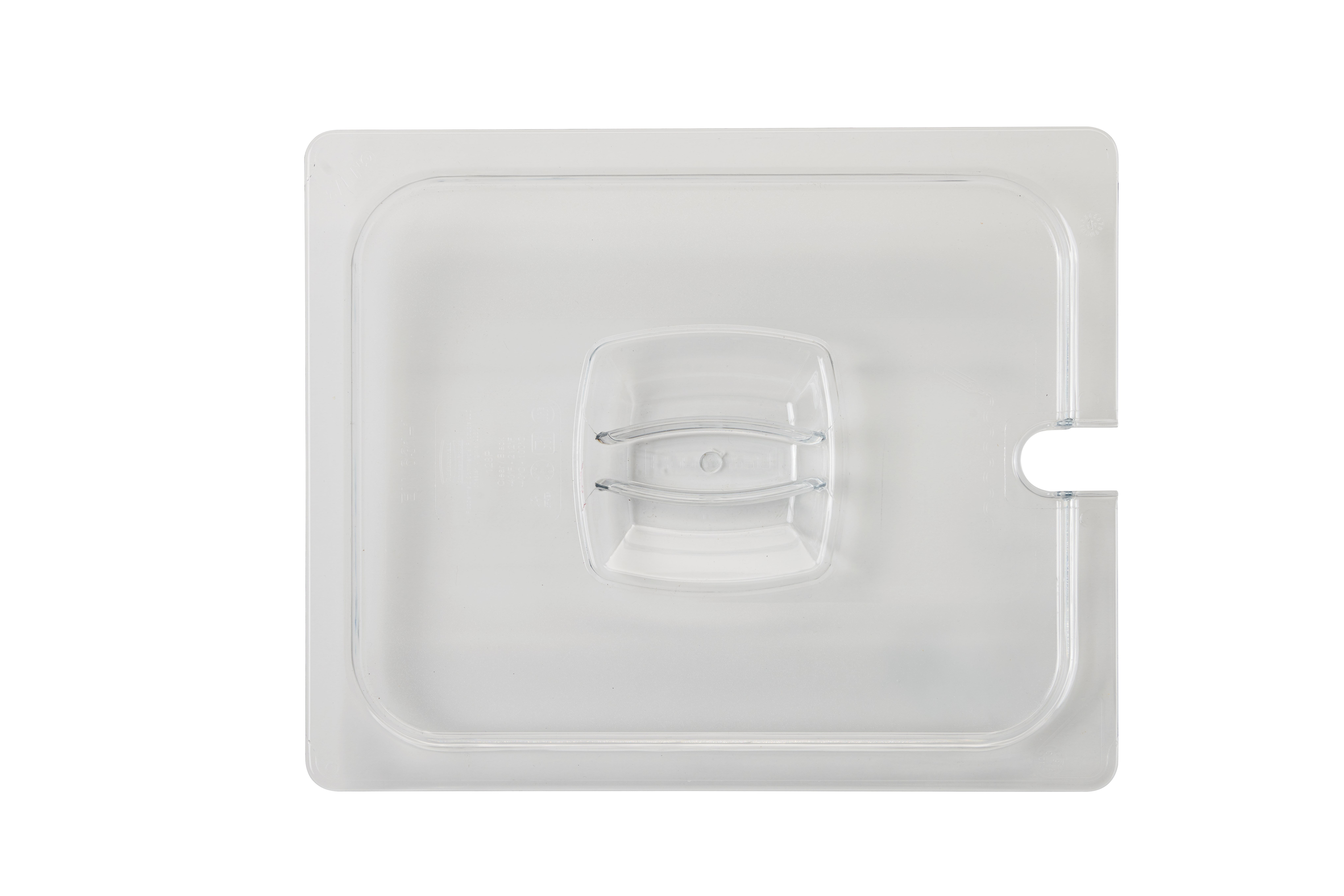 Insert pan cover with notch, allowing spoon to be easily available while food remains covered.