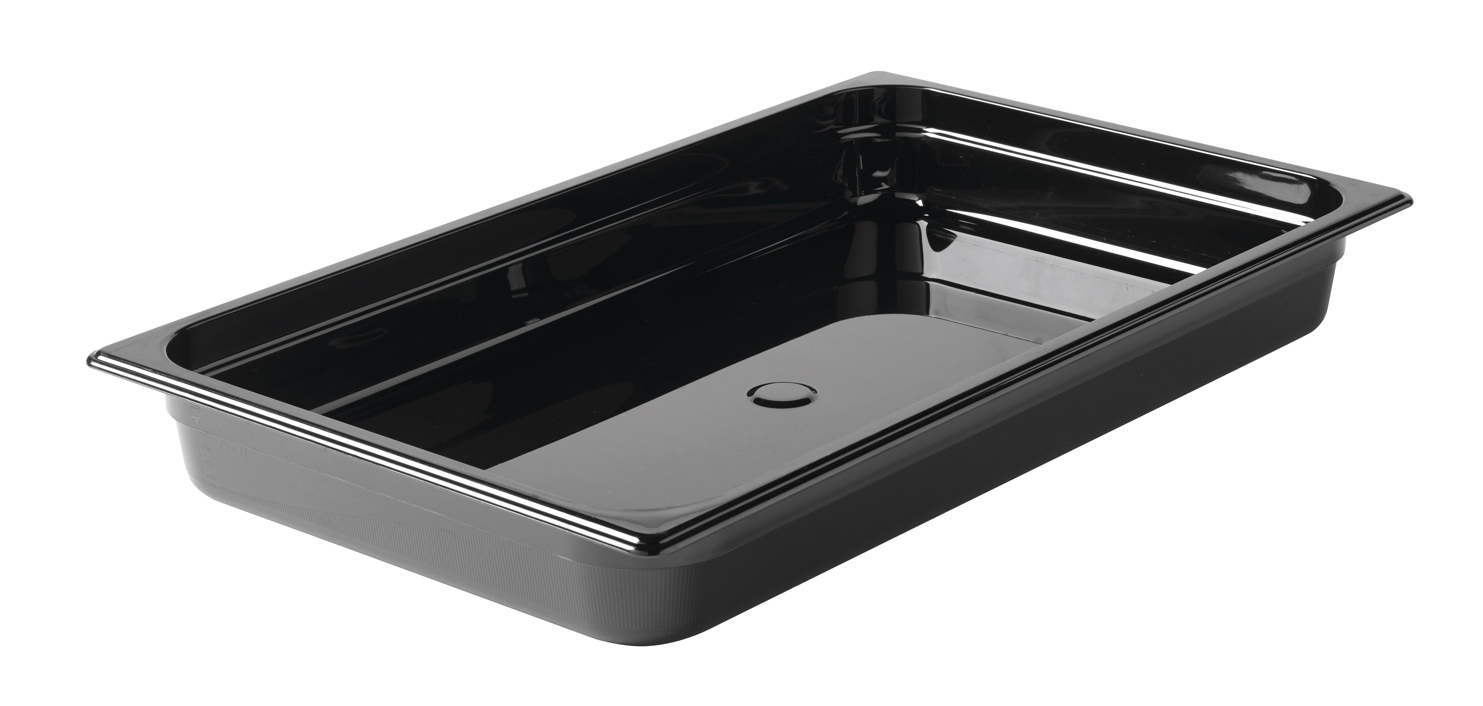 Heavy Duty Hot food pans in industry standard, gastronorm sizes.  Steam table and microwave safe