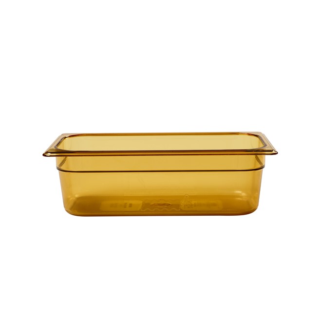 Heavy Duty Hot food pans in industry standard, gastronorm sizes.  Steam table and microwave safe