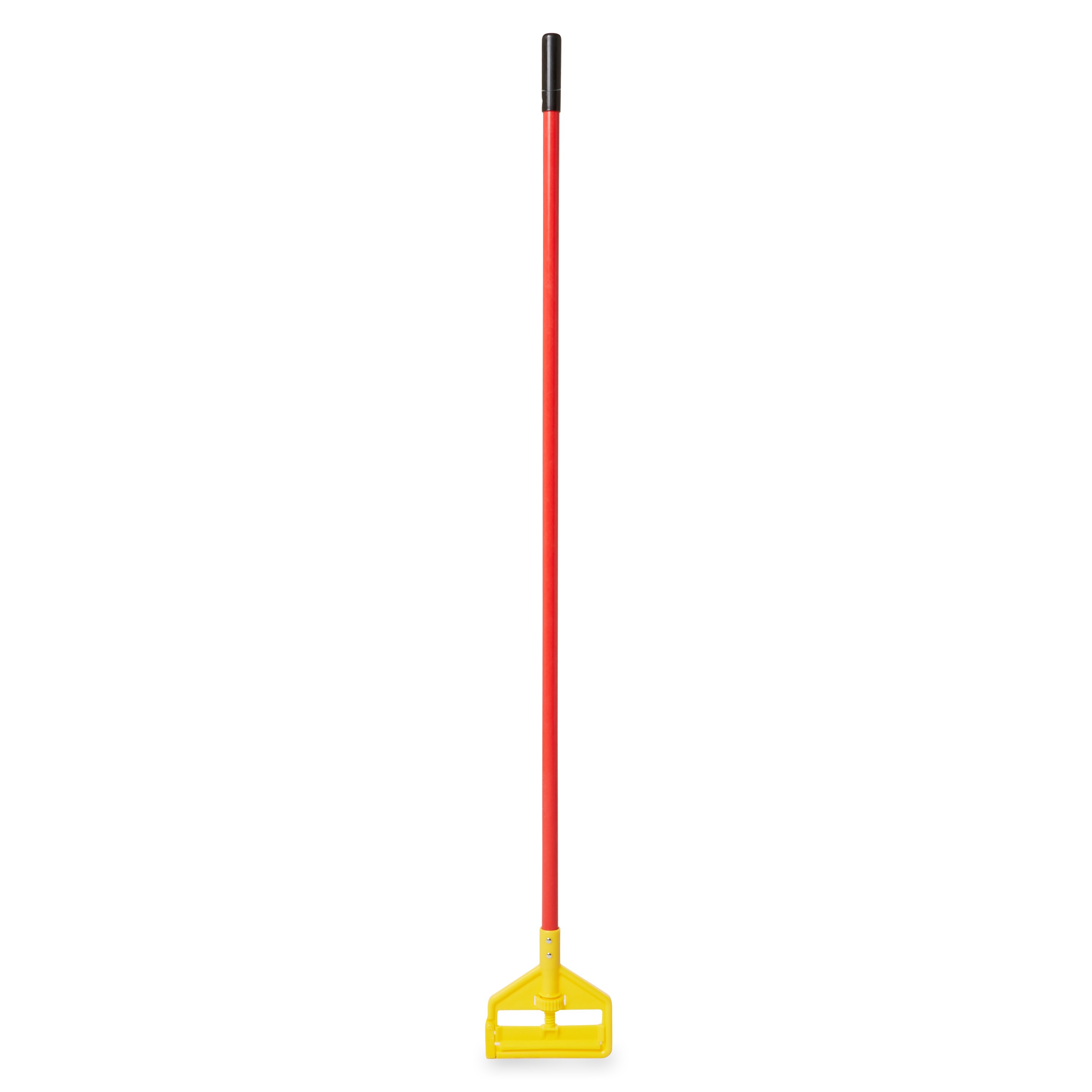 Invader® Side-Gate Mop Handle makes removing and replacing mop heads easy and efficient. Thumbwheel clamps the mop firmly in place; should be used with 1"  headband mops only.