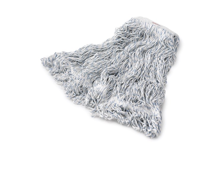 Swinger Loop® Finish Mop is designed with tightly twisted 8-ply yarn that inhibits linting and provides a smooth, even application of floor finish.