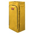 The Vinyl Bag for Janitorial Cleaning Carts is a high-capacity waste collection bag that can hold up to 34 gallons of soiled linens or waste  – 20% more than traditional cart bags.