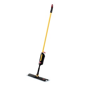 The Light Commercial Spray Mop features a lightweight and user-friendly design with cleaning solution cartridge that allows users to clean large areas without having to go back for a refill.
