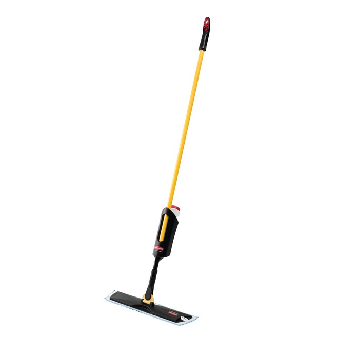 The Light Commercial Spray Mop features a lightweight and user-friendly design with cleaning solution cartridge that allows users to clean large areas without having to go back for a refill.