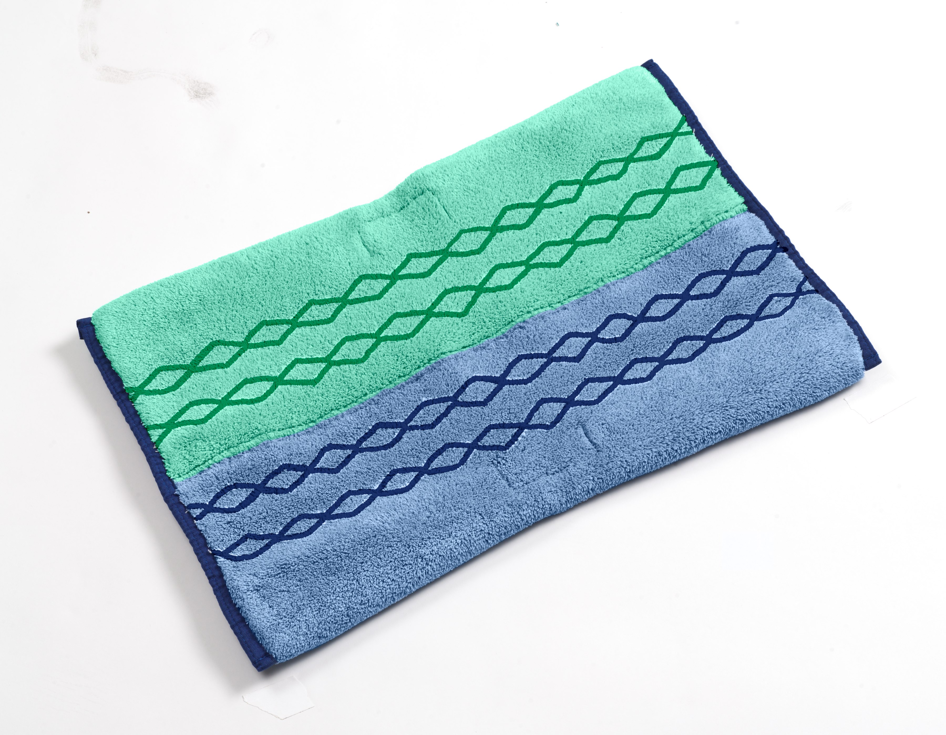 HYGEN™ PULSE™ Microfiber Wet and Dust Pad, Green / Blue | HYGEN