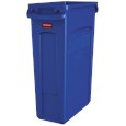 The Rubbermaid Commercial Slim Jim® containers with venting channels offer uncompromised performance in constrained spaces.