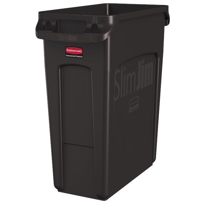 Les collecteurs Rubbermaid Slim Jim® avec conduits d'aération assurent des résultats irréprochables dans les espaces confinés.