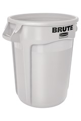 Collecteur BRUTE® blanc de 121 l avec conduits d’aération