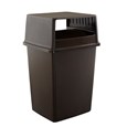 The Glutton® Hooded Top with Doors is designed for the Glutton® 56 gal Container (FG256B00, sold separately).