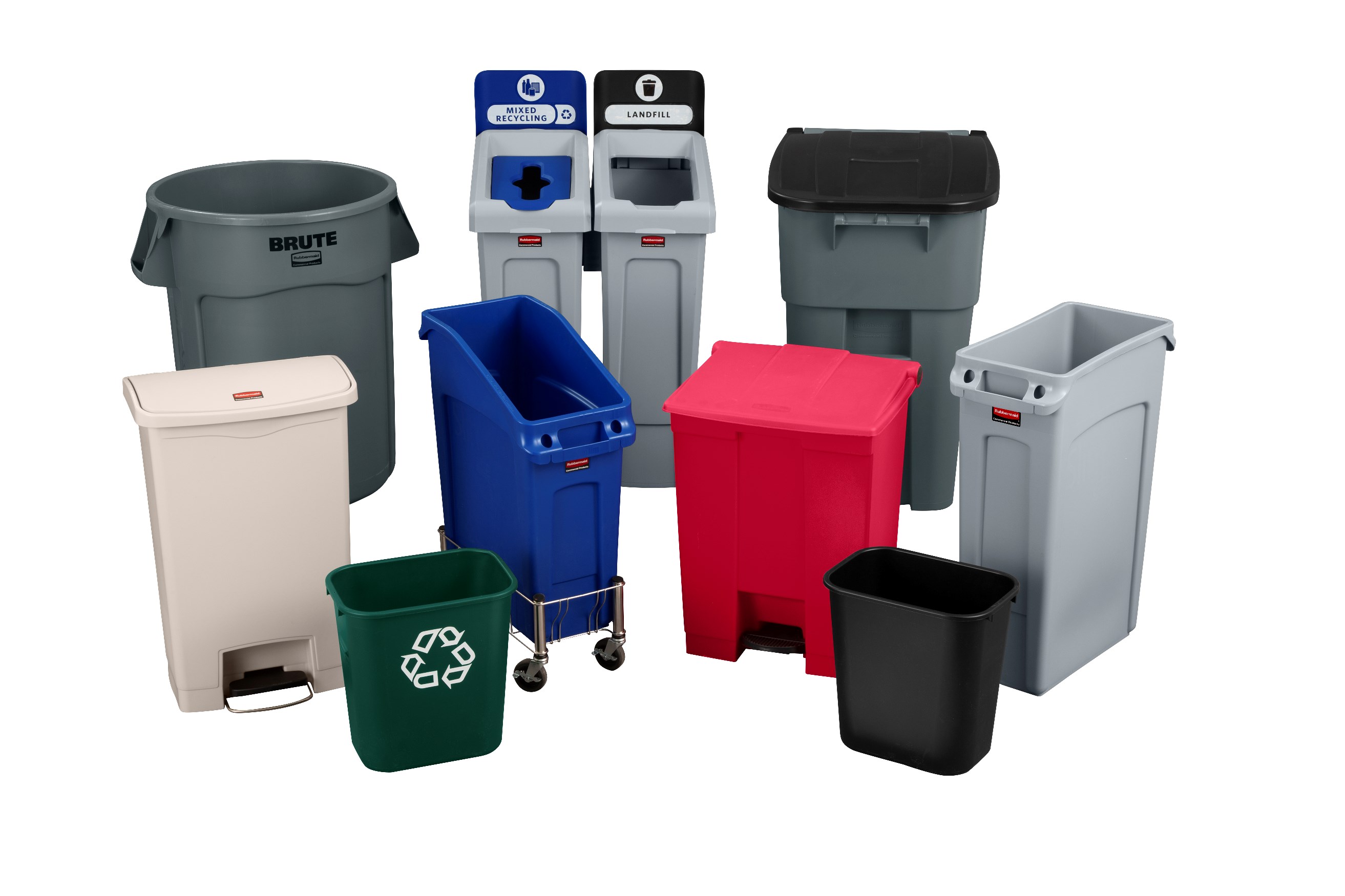 The Rubbermaid Commercial Streamline®  Step-On Container features a slim profile and small footprint to fit in tightest spaces. Streamline®  Step-On containers are constructed with premium-quality materials and meet the needs of any environment with efficiency, safety, and durability.