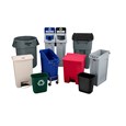 The Rubbermaid Commercial Rollouts with Casters are ideal for collecting, consolidating, and transporting heavy facility waste. Front swivel casters distribute weight evenly for superior mobility and handling.