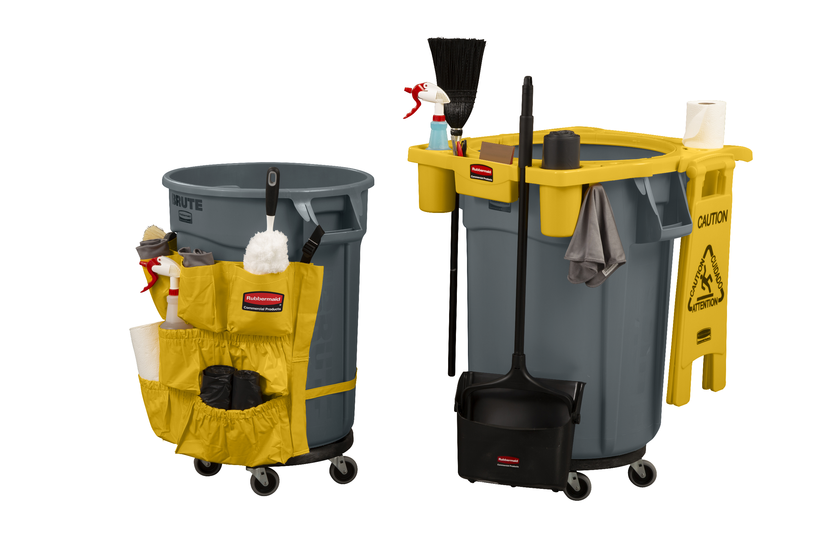 De BRUTE® Dolly van Rubbermaid Commercial biedt eenvoudige mobiliteit en manoeuvreerbaarheid bij het verzamelen en vervoeren van zware ladingen.