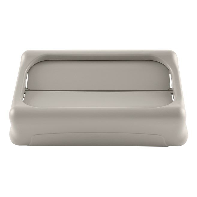 The Slim Jim® Swing Lid promotes recycling and improves productivity. The swing lid provides easy access for trash disposal and then swings back to hide trash from public view. Lids encourage waste separation and recycling with interchangeable, color-coded tops. The heavy-duty sturdy plastic is rust-proof and easy to clean.