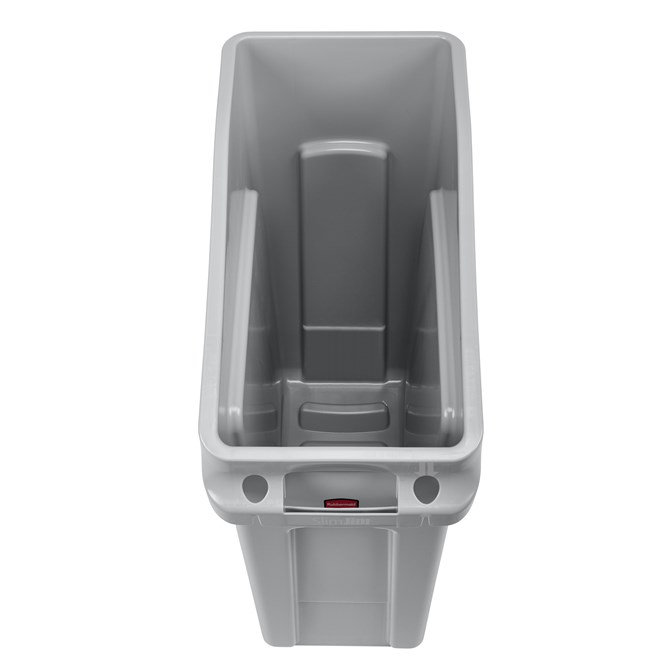 The Rubbermaid Commercial Slim Jim® Under-Counter containers are a purpose-built solution for space efficient waste disposal under the counter.