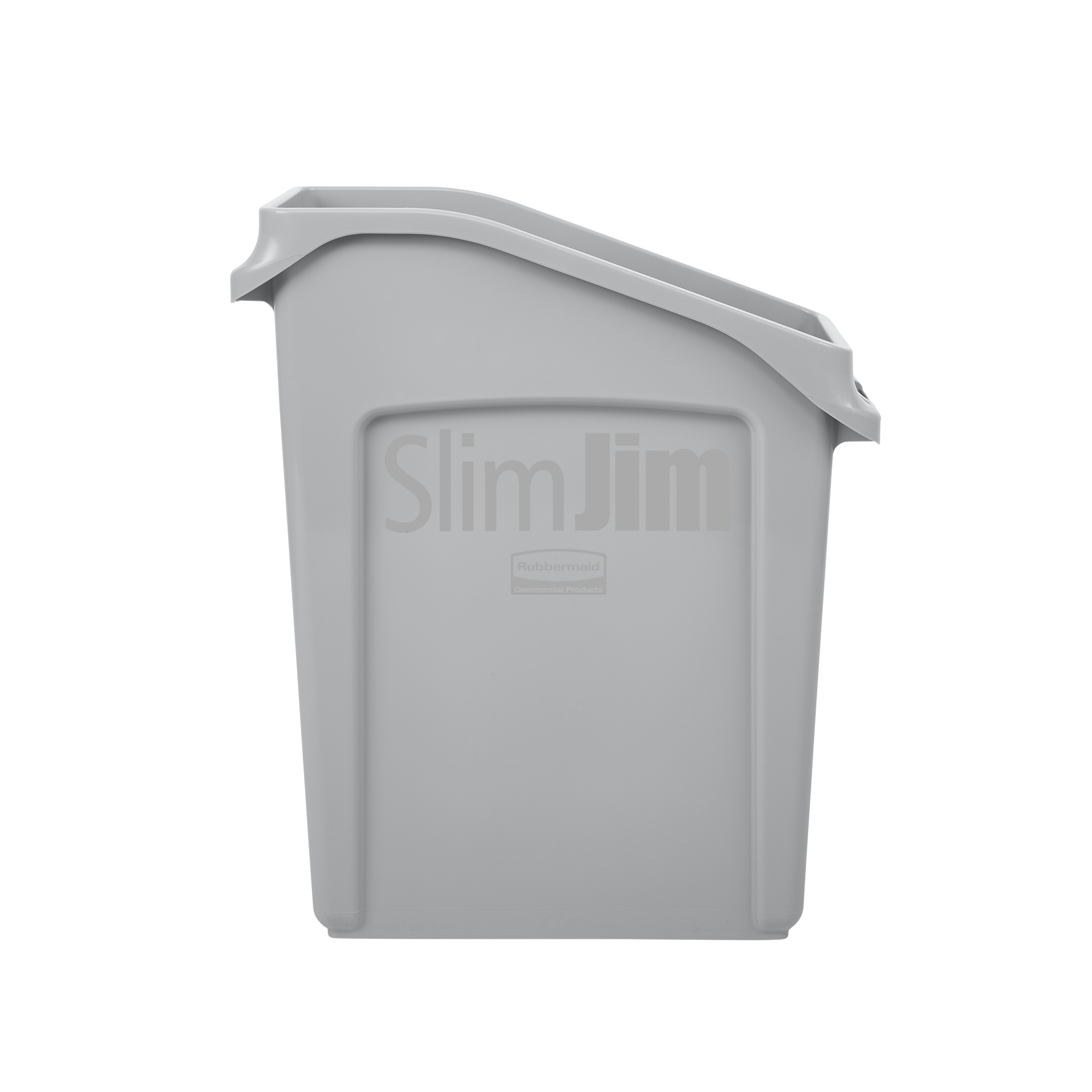 I bidoni Slim Jim® Rubbermaid Commercial da collocare sotto la postazione di lavoro sono una soluzione creata espressamente per gettare in maniera efficiente i rifiuti sotto le postazioni.