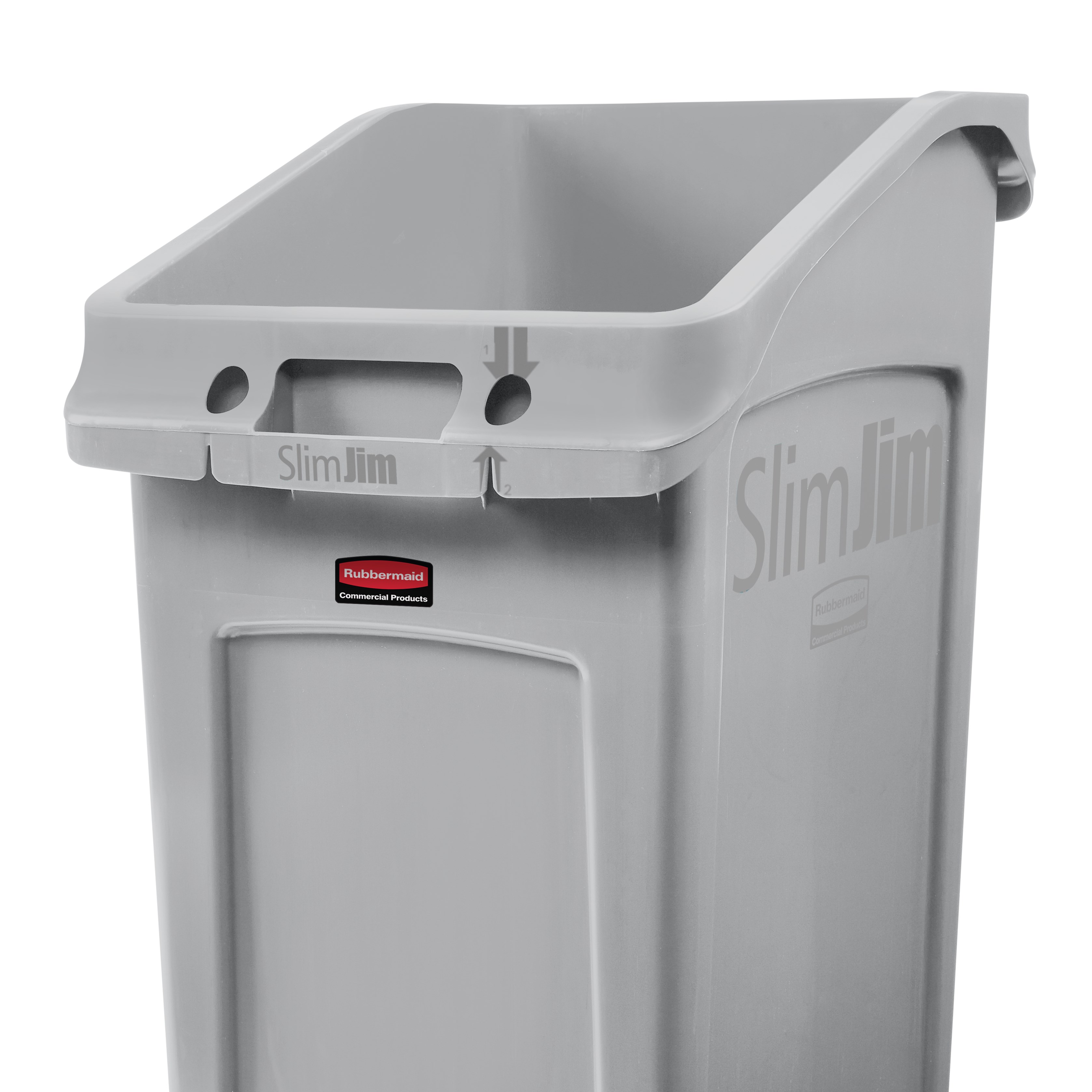 The Rubbermaid Commercial Slim Jim® Under-Counter containers are a purpose-built solution for space efficient waste disposal under the counter.