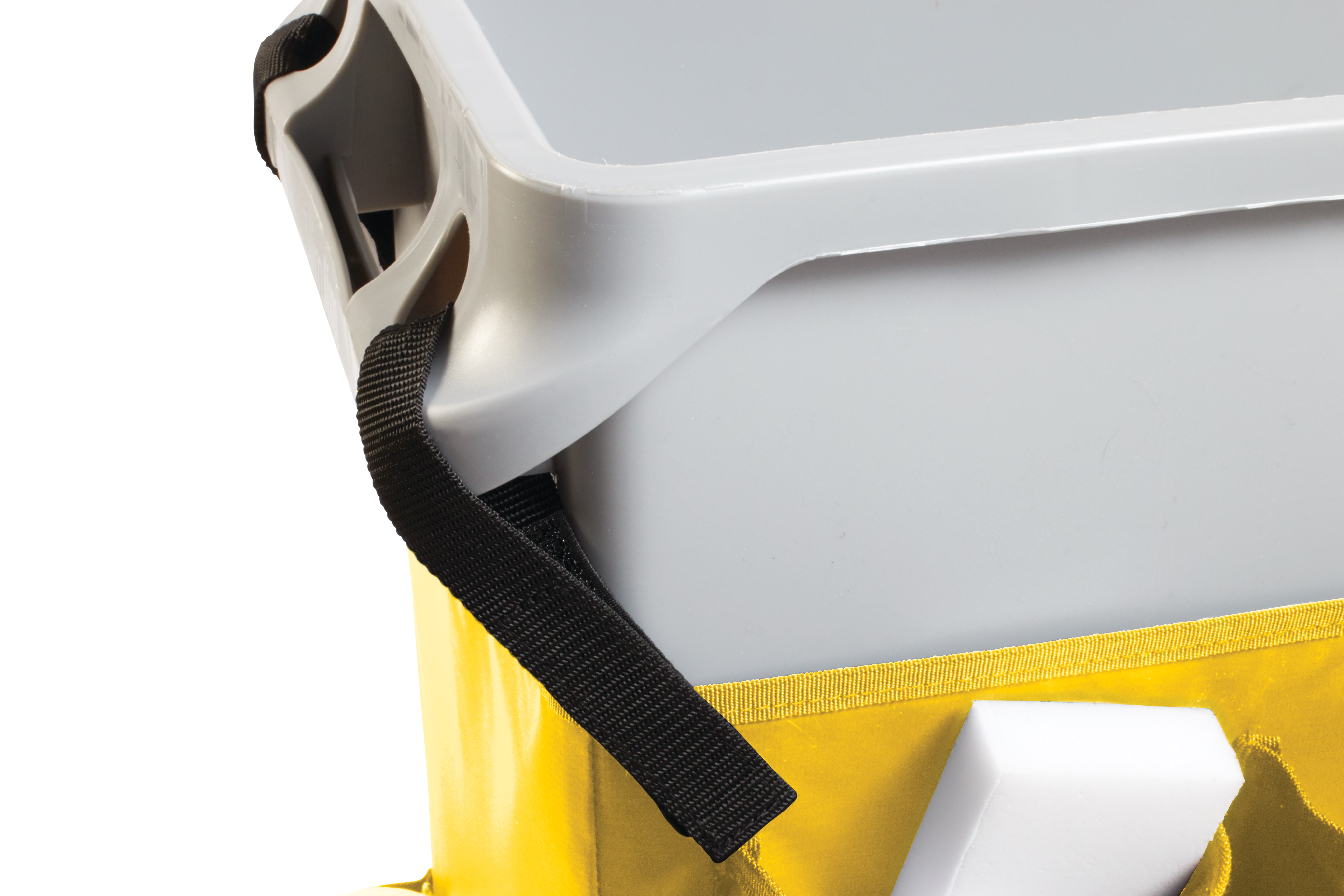 Slim Jim® Caddy Bag maximizes space efficiency by providing onboard storage for all of the supplies needed for cleaning and liner changes on-the-go.