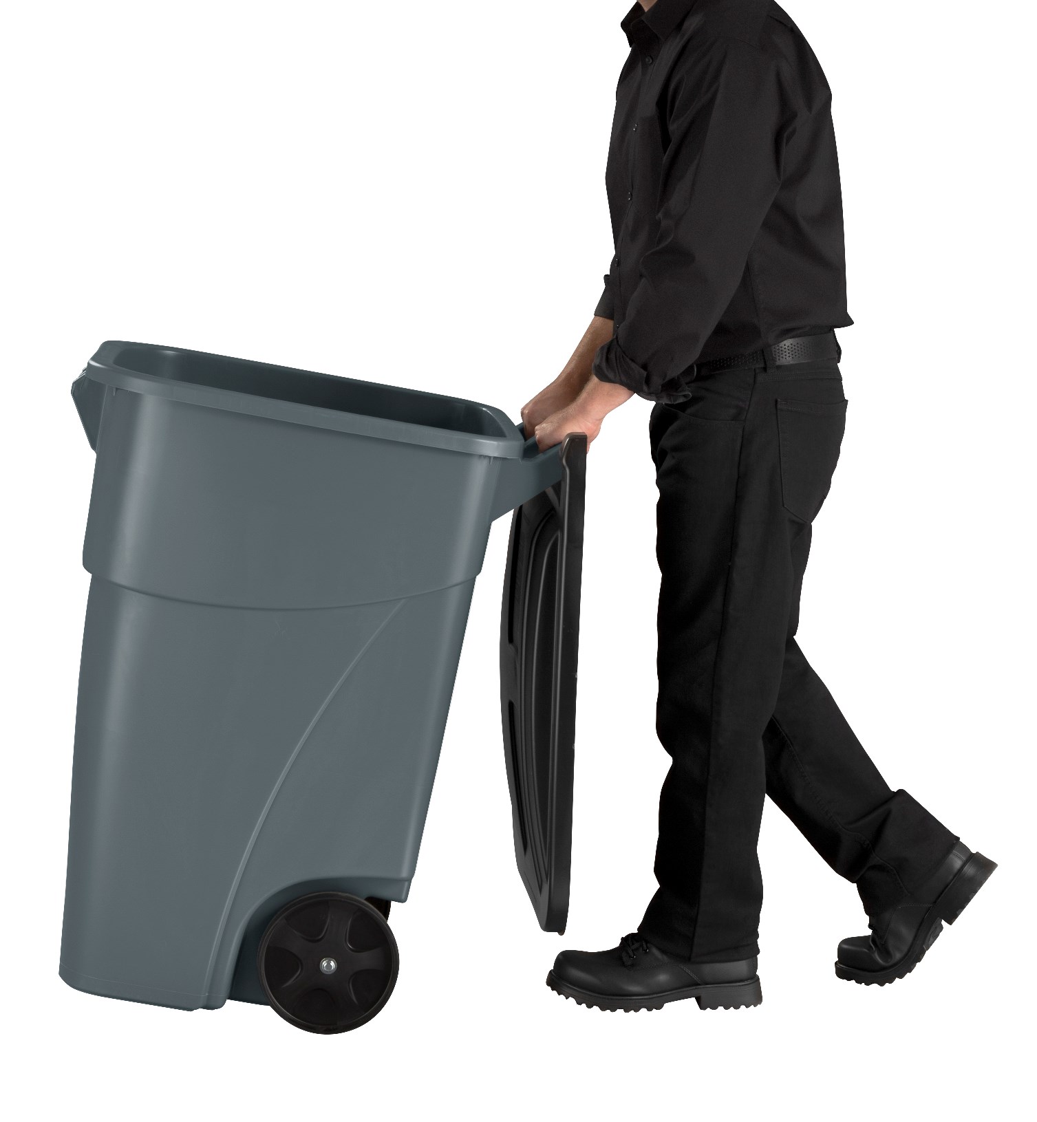 Easy mobility for material handling, general refuse, and bulk waste collection.