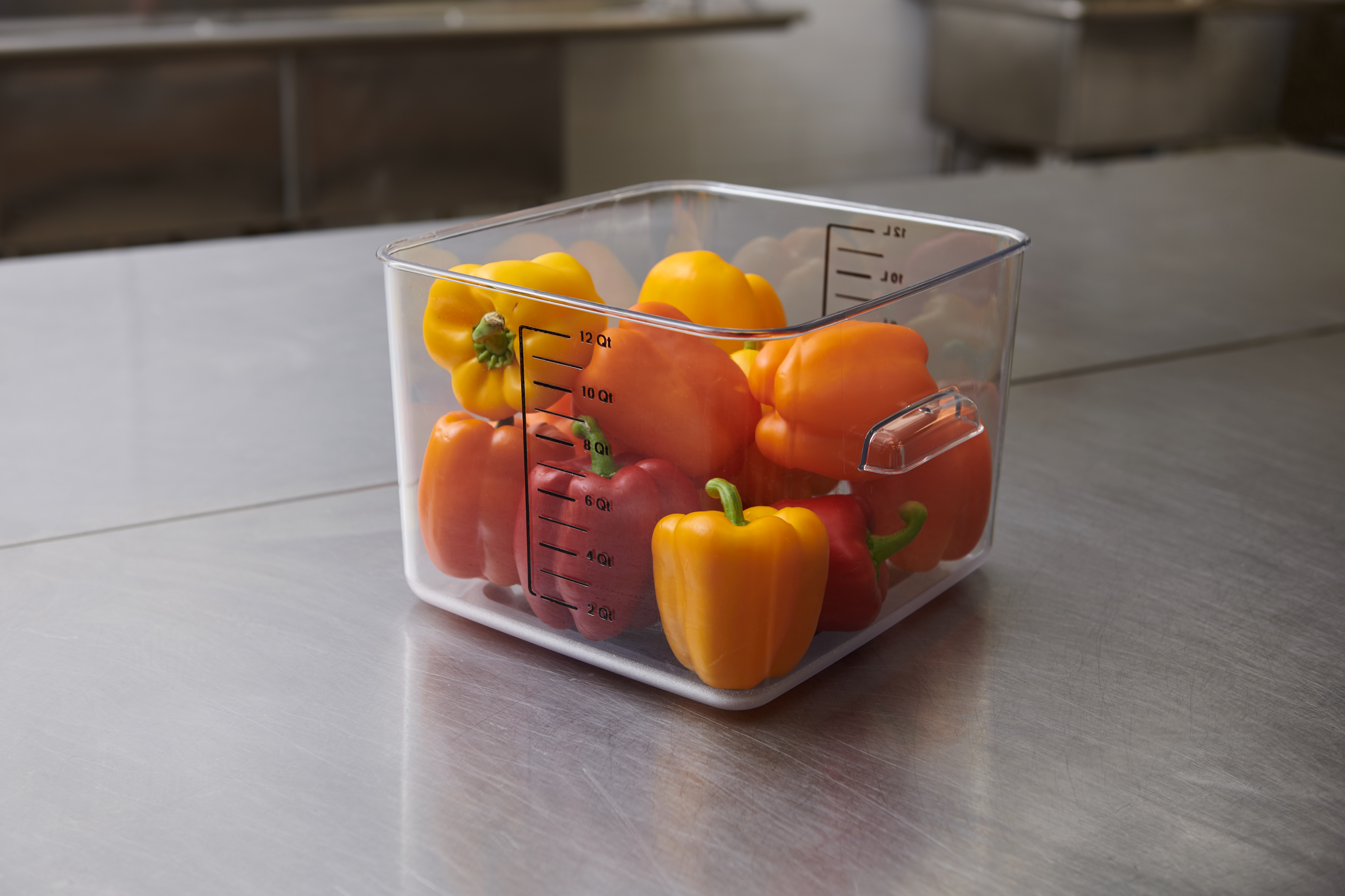 The Rubbermaid Commercial seven colors of storage and prep tools help to reduce cross-contamination in your kitchen
