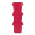 The Rubbermaid Commercial Square BRUTE® container offers up to 14% more capacity than round containers and is designed with professional-grade, heavy-duty plastic that won't rust, chip, or fade.