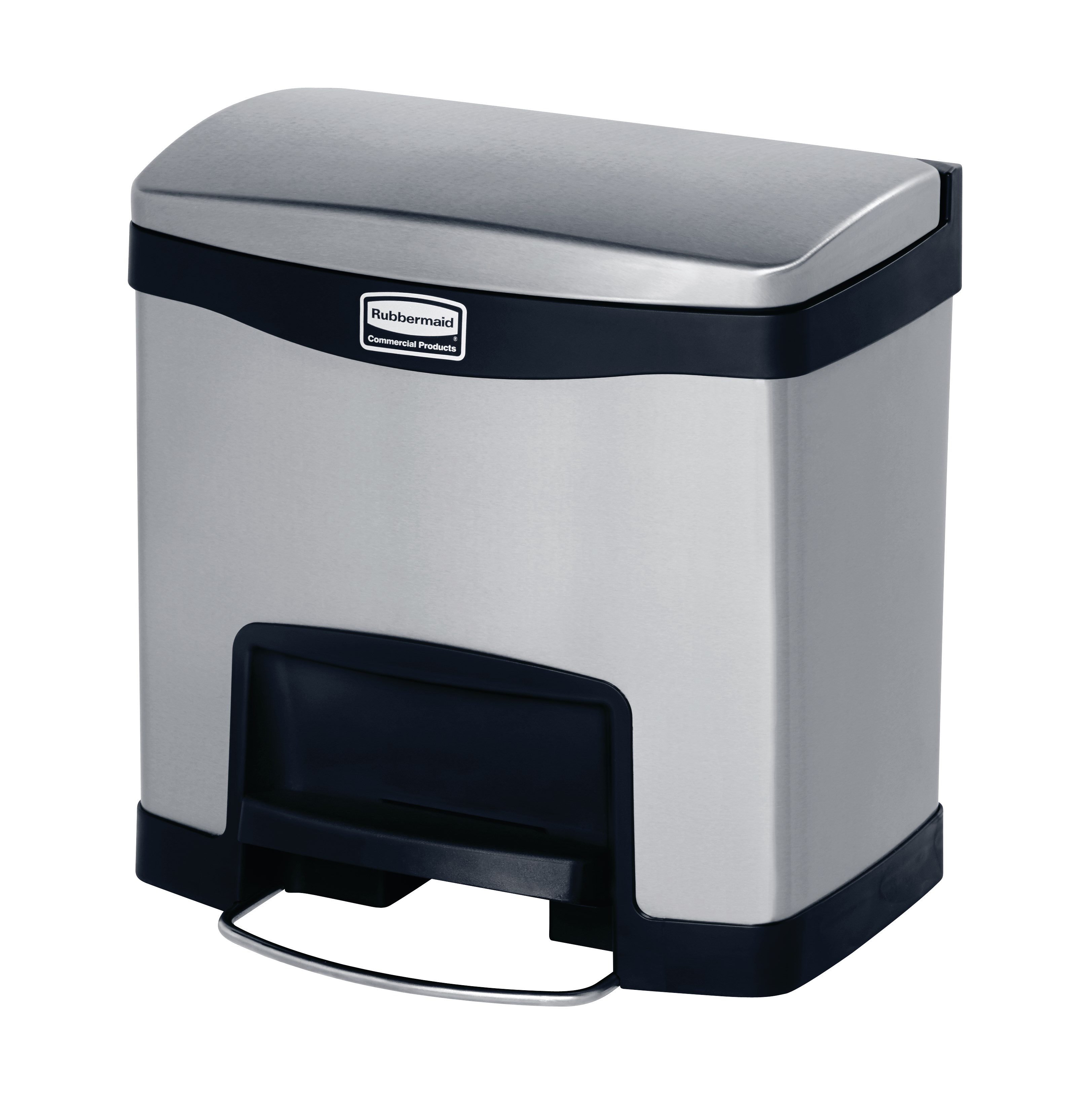 Impressions™ 4 Gal Step-On Stainless Steel Front Step Container