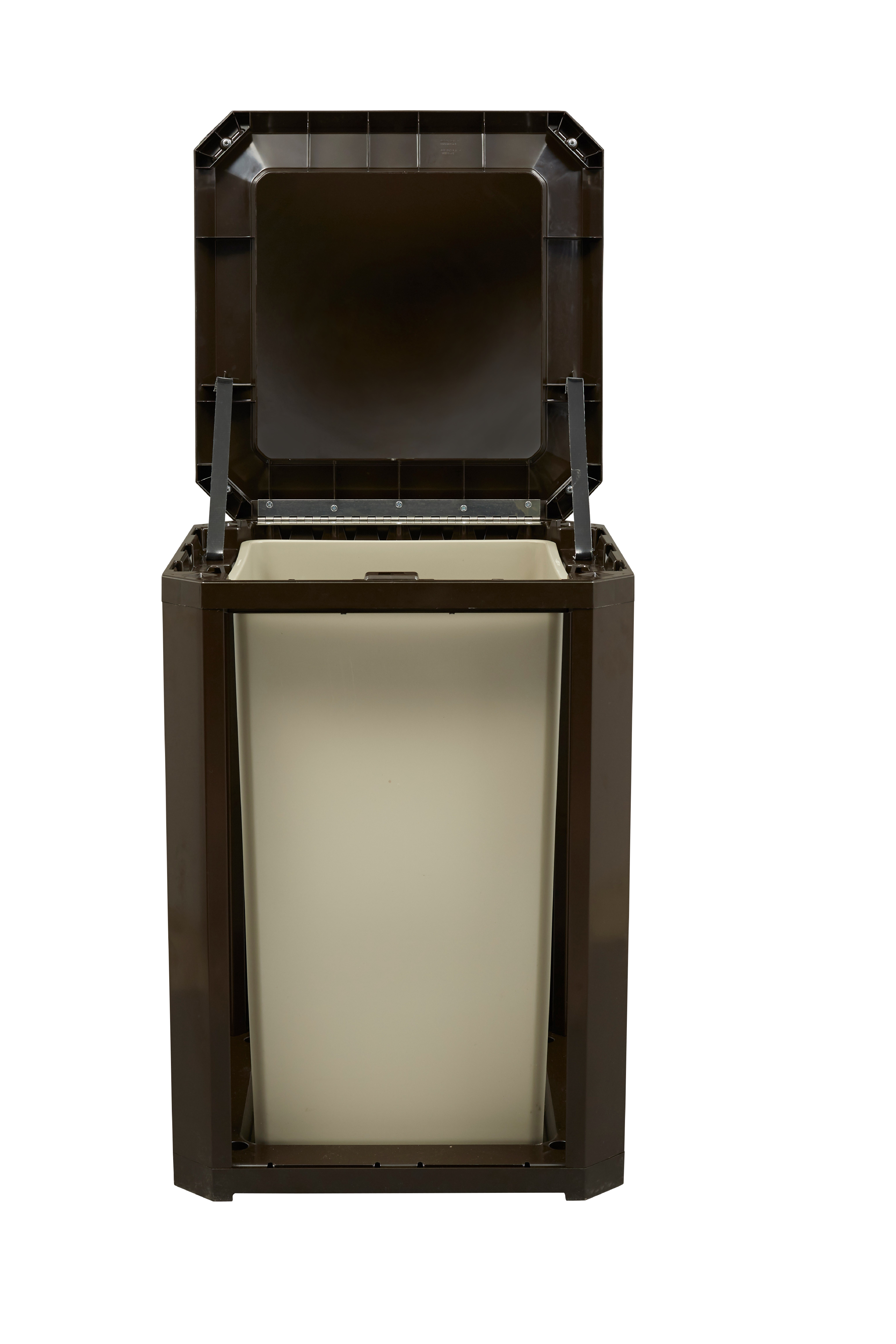 Landmark Series® Classic Containers with Dome Top Ash Tray combine waste collection and smoking management for high-traffic outdoor areas. Easy-to-service design features a hinged top with a stay-open strap for access to rigid liner enabling quick waste removal.