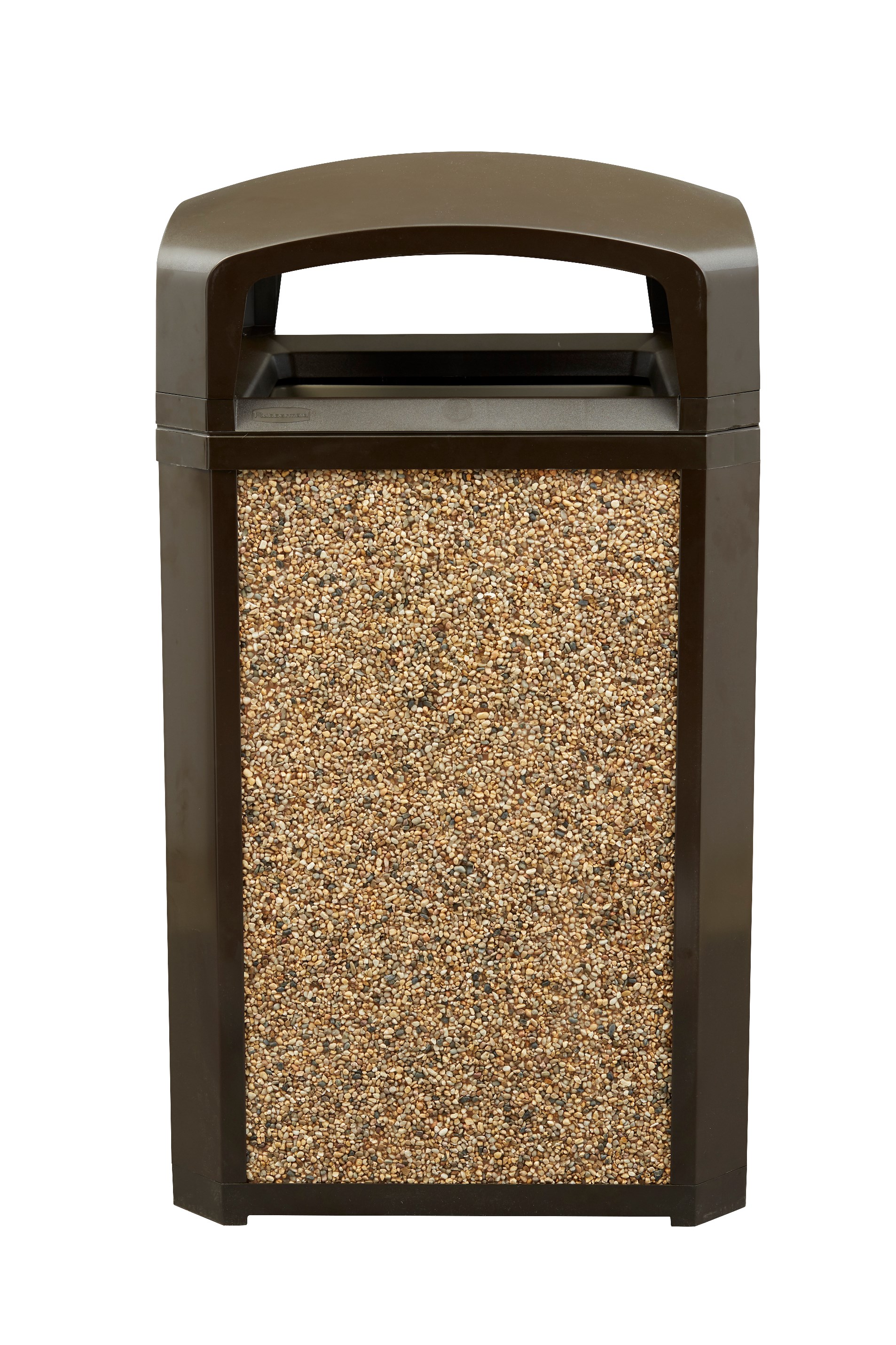 Landmark Series® Classic Containers with Dome Top Ash Tray combine waste collection and smoking management for high-traffic outdoor areas. Easy-to-service design features a hinged top with a stay-open strap for access to rigid liner enabling quick waste removal.