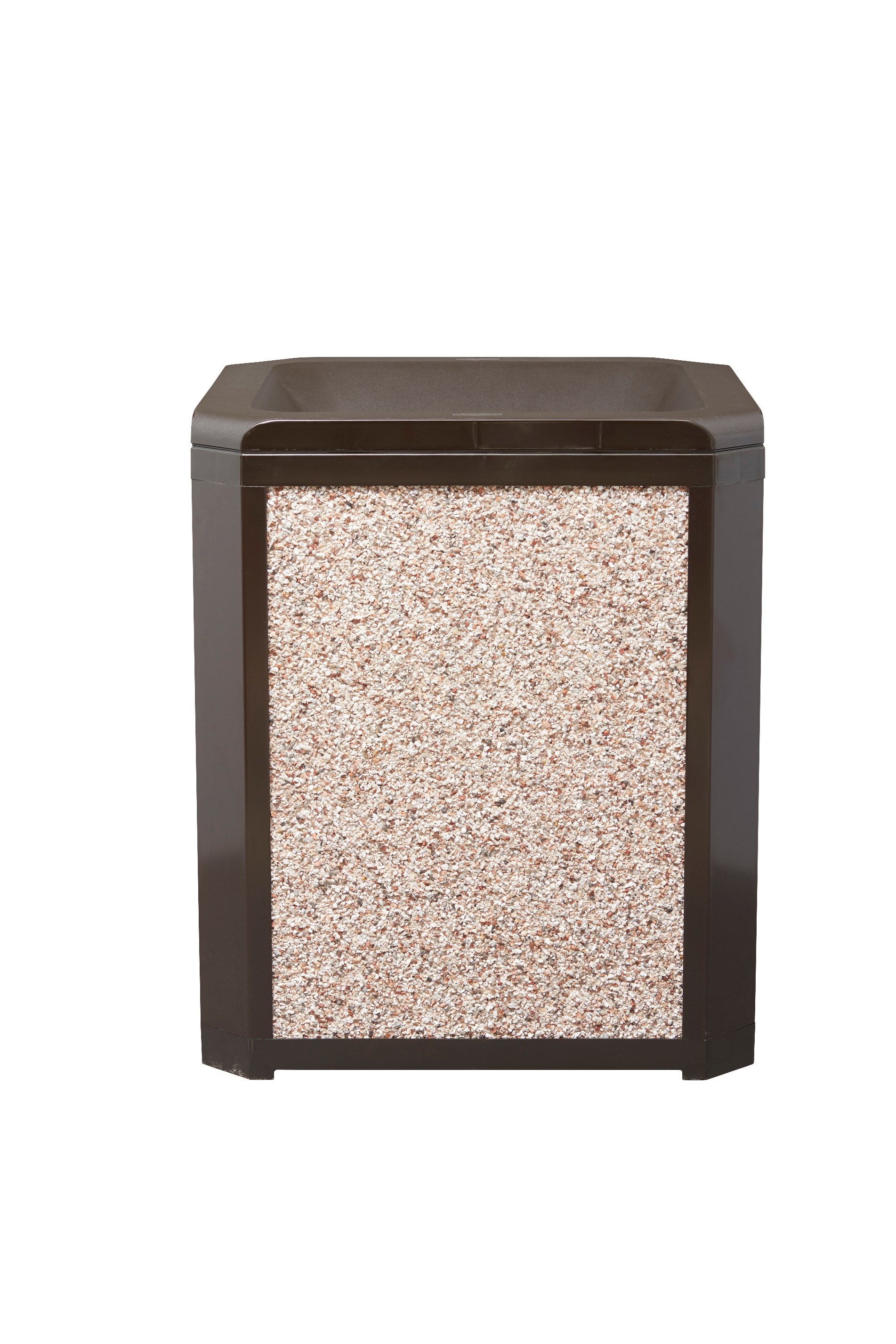 Landmark Series® Classic Containers with Funnel Top are the ideal solution for high-volume indoor waste collection. Easy-to-service design features hinged top with a stay-open strap to access rigid liner for quick waste removal.