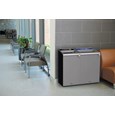 The Configure™ Decorative Waste Containers provide a recycling solution with sleek, smooth surfaces and contoured edges. This recycling system has a modern appearance that will fit seamlessly into any indoor or outdoor commercial environment. Please note: this SKU is a Configure™ 1-Stream 45 Gallon container with a "Mixed Recycling" label.