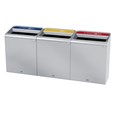 The Configure™ Decorative Waste Containers provide a recycling solution with sleek, smooth surfaces and contoured edges. This recycling system has a modern appearance that will fit seamlessly into any indoor or outdoor commercial environment. Please note: this SKU is a Configure™ 1-Stream 45 Gallon container with a "Paper" label.