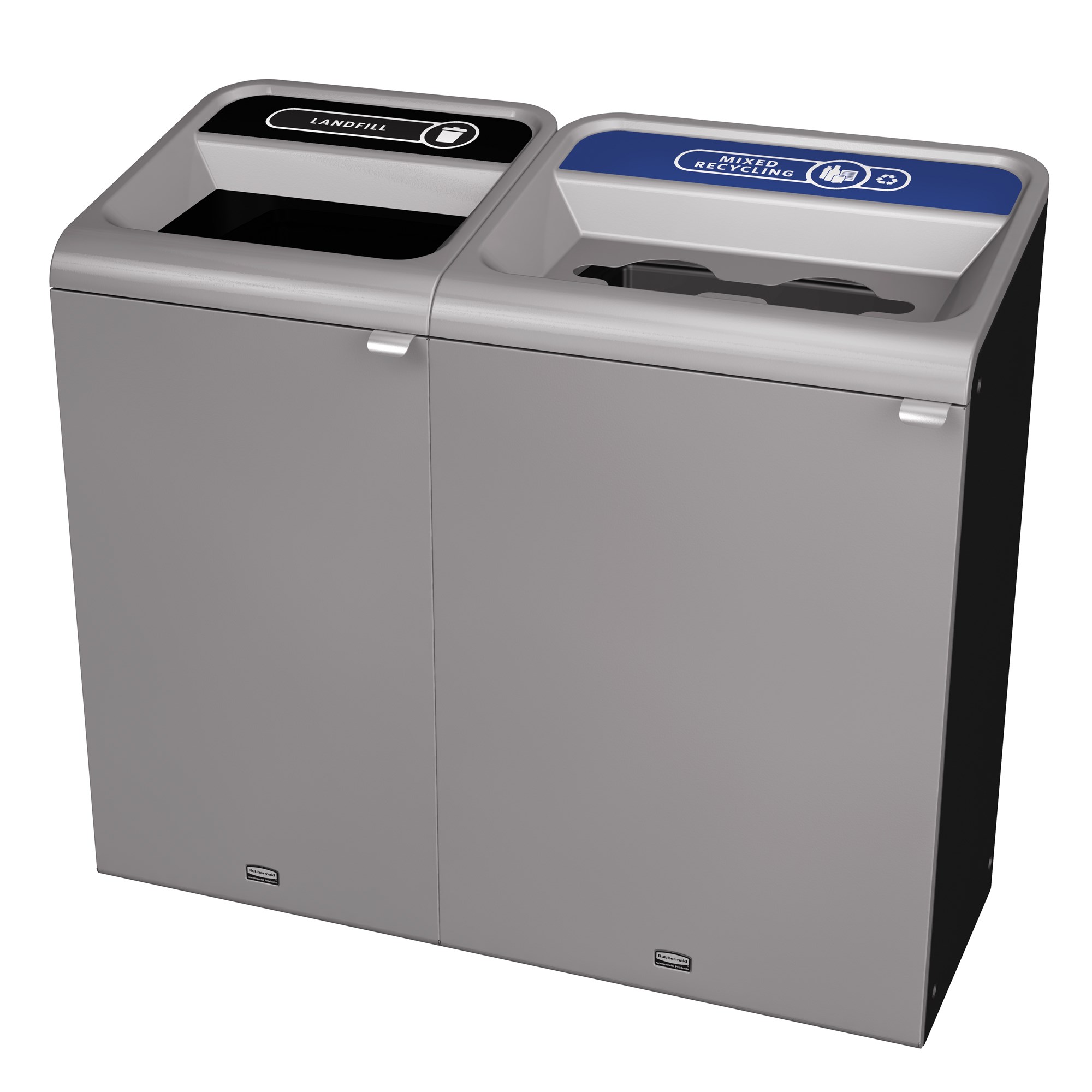 The Configure™ Decorative Waste Containers provide a recycling solution with sleek, smooth surfaces and contoured edges. This recycling system has a modern appearance that will fit seamlessly into any indoor or outdoor commercial environment. Please note: this SKU is a Configure™ 1-Stream 23 Gallon container with a "Landfill" label.