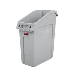 The Rubbermaid Commercial Slim Jim® Under-Counter containers are a purpose-built solution for space efficient waste disposal under the counter.