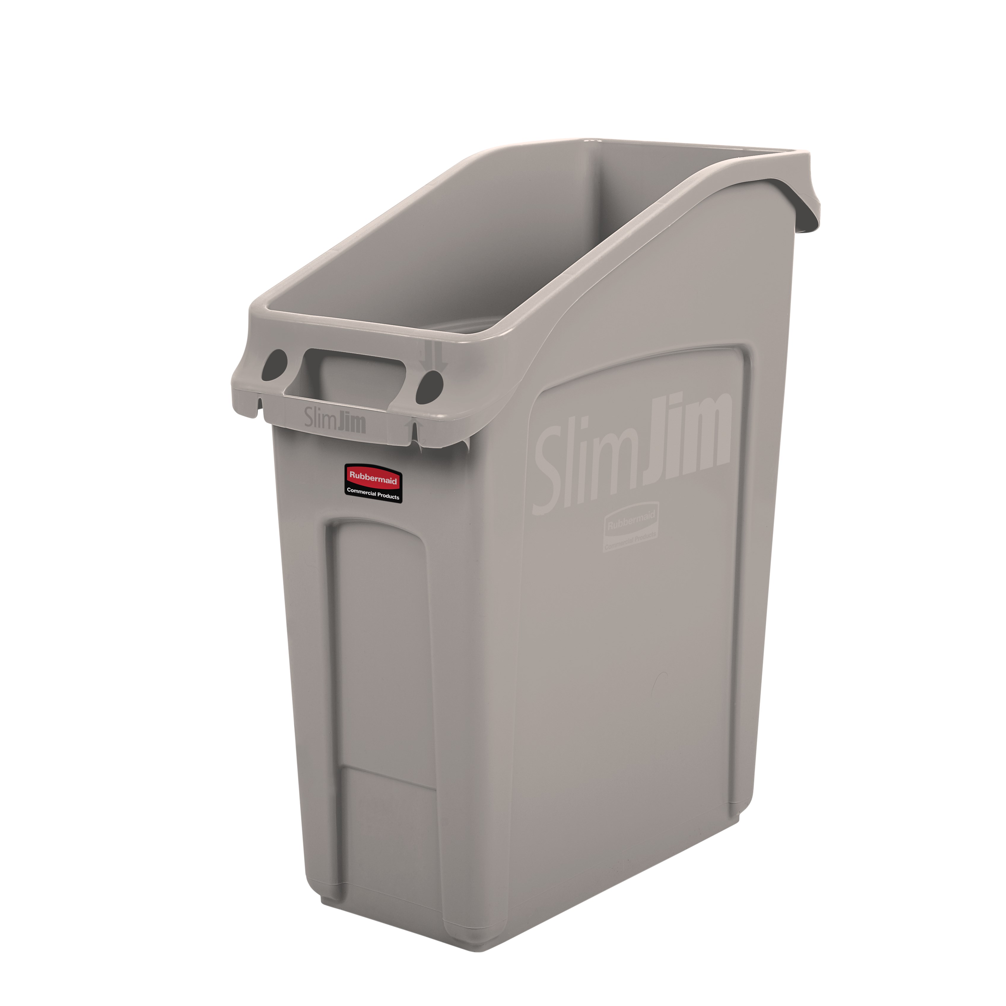 The Rubbermaid Commercial Slim Jim® Under-Counter containers are a purpose-built solution for space efficient waste disposal under the counter.