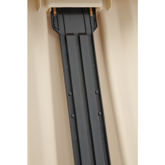 The Rubbermaid Commercial Legacy Step-On Container provides sanitary waste management. The step-on foot pedal reduces contamination and improves working conditions.