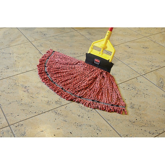 Invader® Side-Gate Mop Handle makes removing and replacing mop heads easy and efficient. Thumbwheel clamps the mop firmly in place; should be used with 1"  headband mops only.