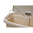 The Rubbermaid Commercial Streamline®  Step-On Container features a slim profile and small footprint to fit in tightest spaces. Streamline®  Step-On containers are constructed with premium-quality materials and meet the needs of any environment with efficiency, safety, and durability.