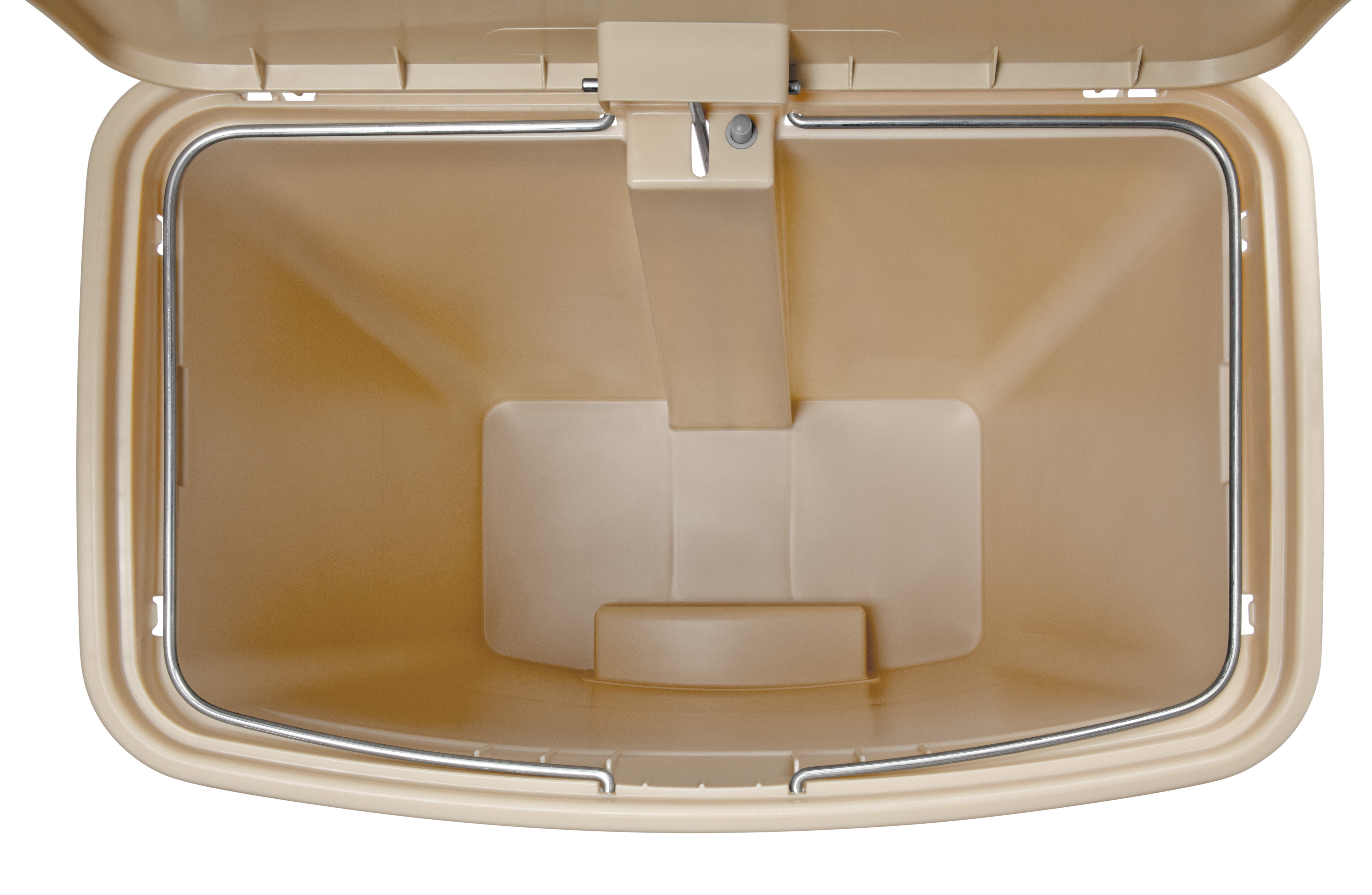 The Rubbermaid Commercial Streamline®  Step-On Container features a slim profile and small footprint to fit in tightest spaces. Streamline®  Step-On containers are constructed with premium-quality materials and meet the needs of any environment with efficiency, safety, and durability.