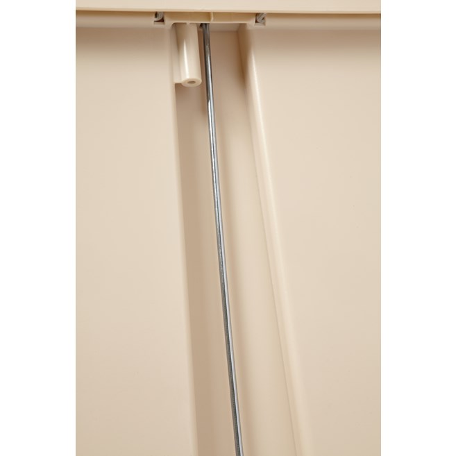 The Rubbermaid Commercial Streamline®  Step-On Container features a slim profile and small footprint to fit in tightest spaces. Streamline®  Step-On containers are constructed with premium-quality materials and meet the needs of any environment with efficiency, safety, and durability.
