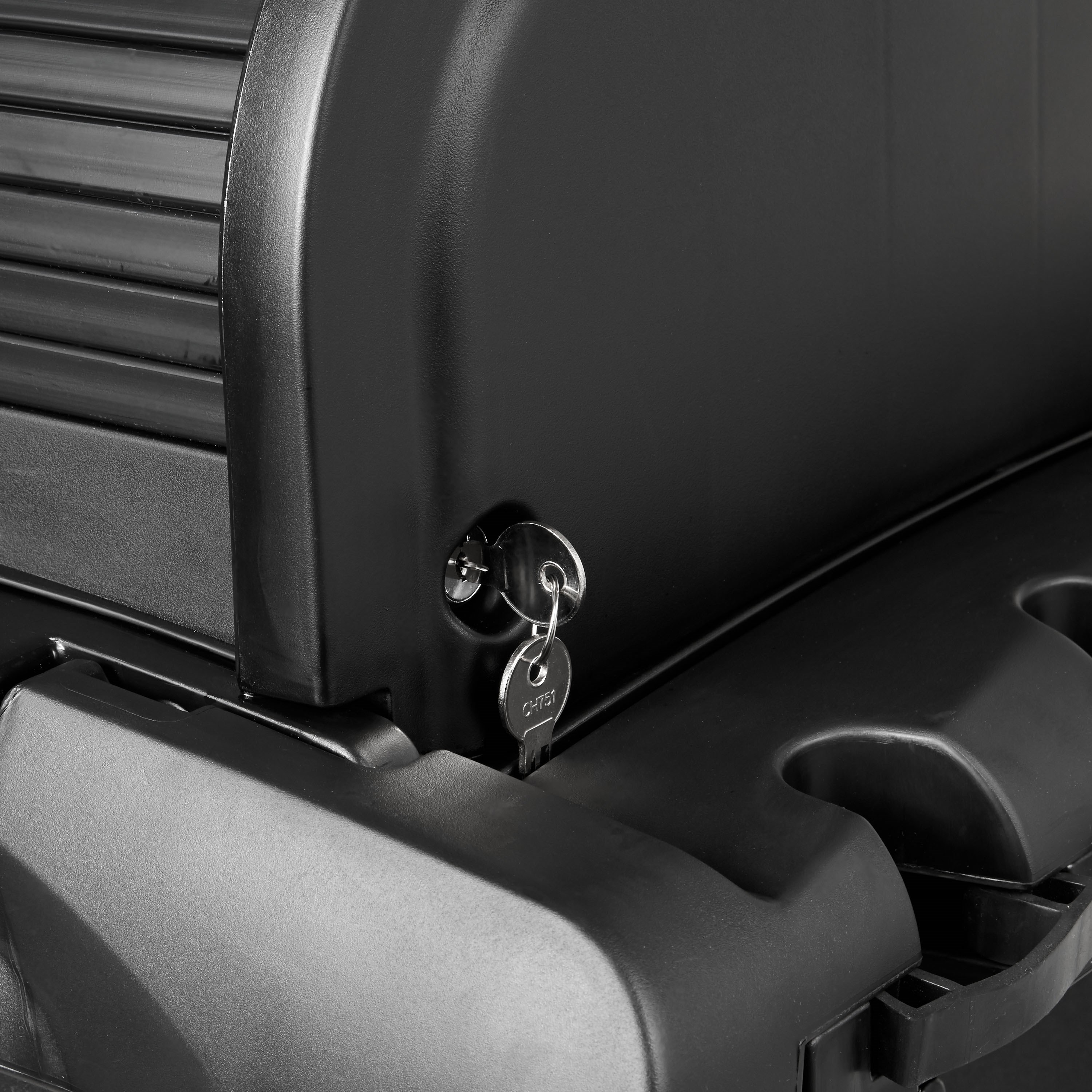 The High-Security Janitorial Cleaning Cart is a secure cart, featuring quiet casters and ball-bearing wheels along with a preassembled locking hood and doors.