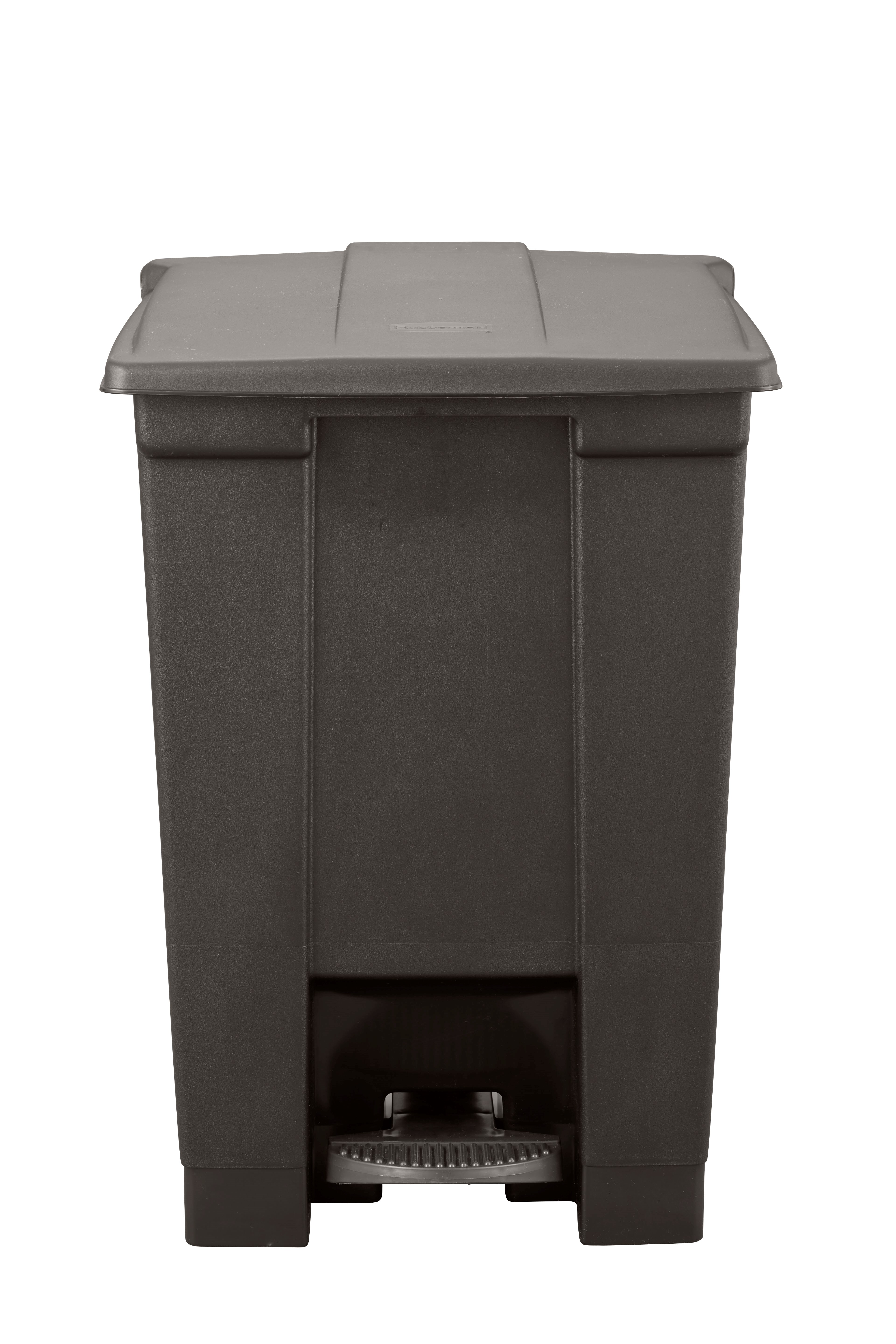 The Rubbermaid Commercial Legacy Step-On Container provides sanitary waste management. The step-on foot pedal reduces contamination and improves working conditions.