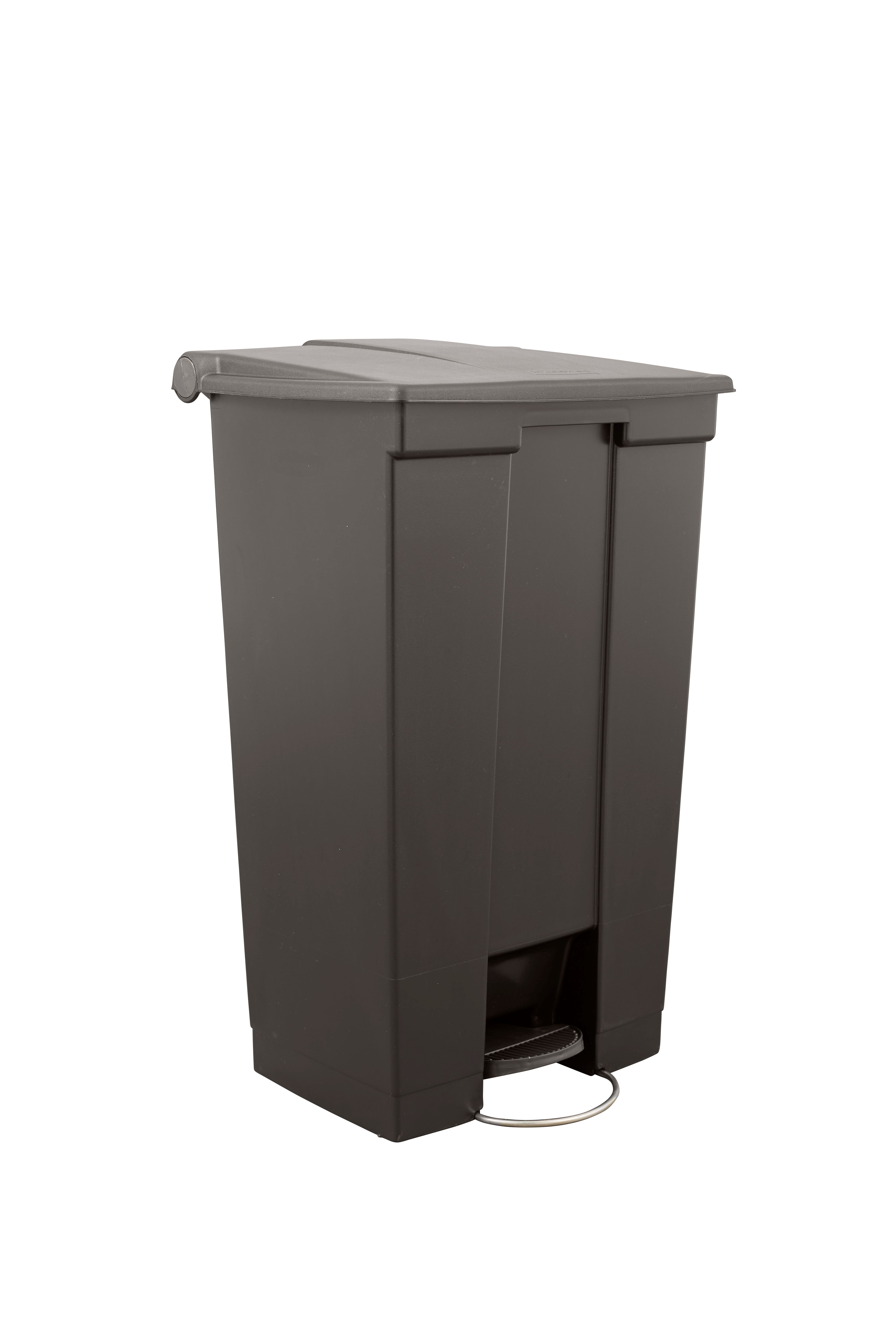 The Rubbermaid Commercial Legacy Step-On Container provides sanitary waste management. The step-on foot pedal reduces contamination and improves working conditions.