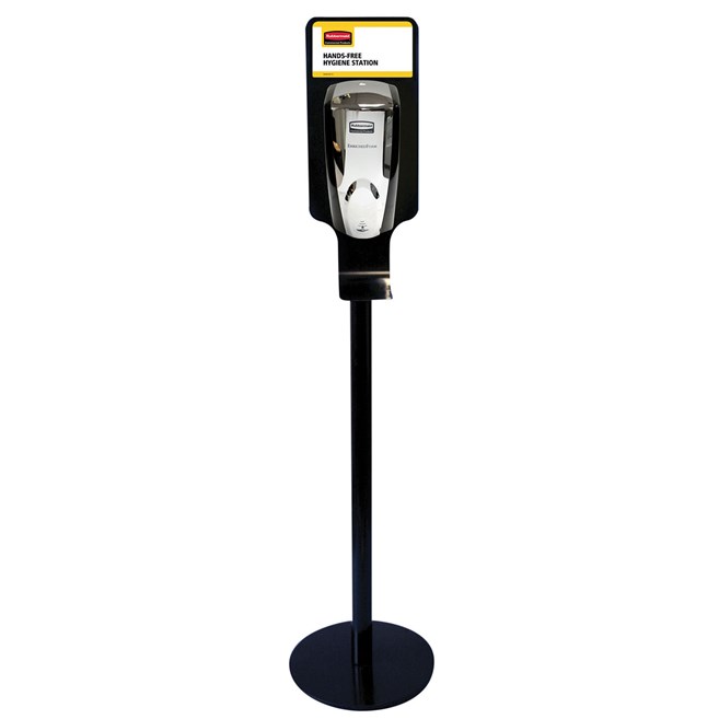 This all-metal stand with a weighted base enables free-standing hand sanitizer placement for easy access anywhere. Multi-solution stand allows for both Autofoam Dispensers and Metal Brackets to be mounted.