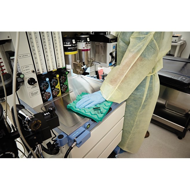 HYGEN™ Microfiber is proven to remove 99.9% or more of tested fungi, viruses, and bacteria*. Combining superior microfiber with a built-in scrubber, HYGEN™ Microfiber helps prevent cross-transmission and reduces the risk of healthcare-associated infections.