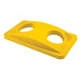 Slim Jim® Recycling Lids facilitate waste and recycling sortation with interchangeable, color-coded tops.